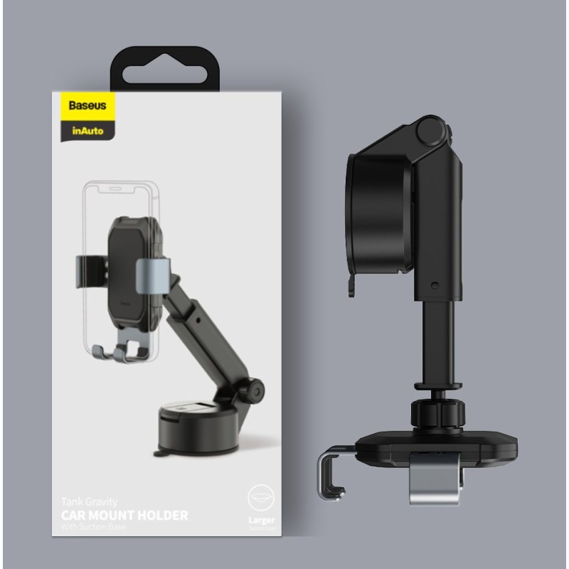 Buy Baseus Tank Gravity Car Mount Holder with Suction Base - Tank Gravity, Sucti... in Cyprus, Nicosia, Limassol, Larnaka, Pafos