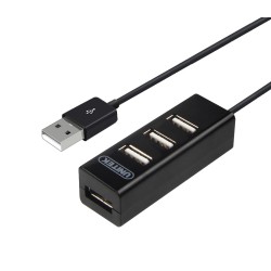 Unitek Y-2140 USB 2.0 4-Port Hub 0.8m - Black | USB Hubs — Armenius Store Cyprus