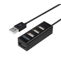 Unitek Y-2140 USB 2.0 4-Port Hub 0.8m - Black (Boxed) — Buy in Cyprus with Fast Delivery