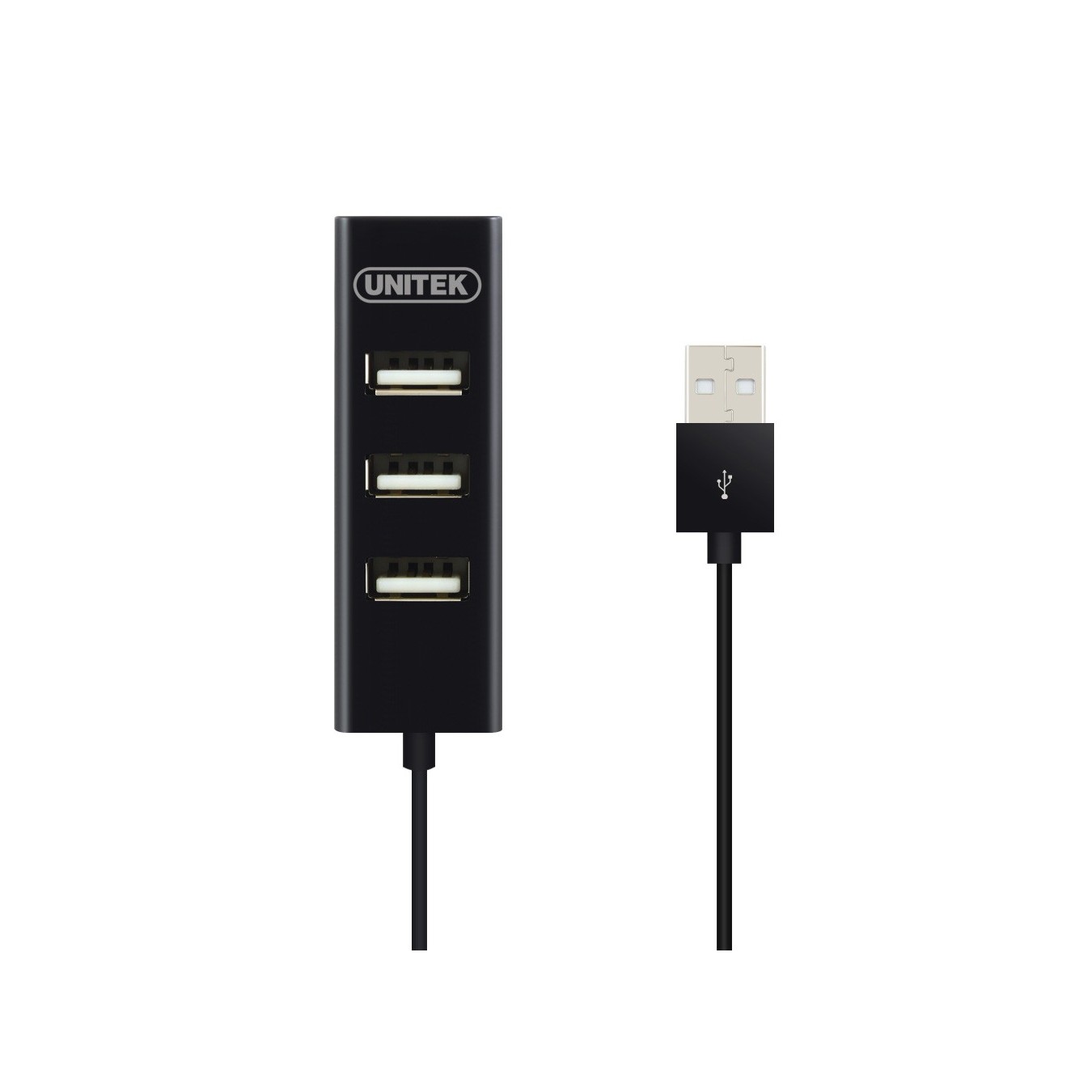 Unitek Y-2140 USB 2.0 4-Port Hub 0.8m - Black (Boxed) — Buy in Cyprus with Fast Delivery