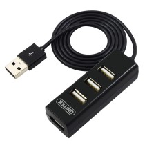 Unitek Y-2140 USB 2.0 4-Port Hub 0.8m - Black (Boxed) — Buy in Cyprus with Fast Delivery