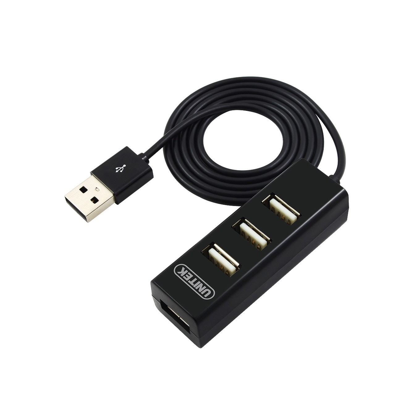 Unitek Y-2140 USB 2.0 4-Port Hub 0.8m - Black (Boxed) — Buy in Cyprus with Fast Delivery