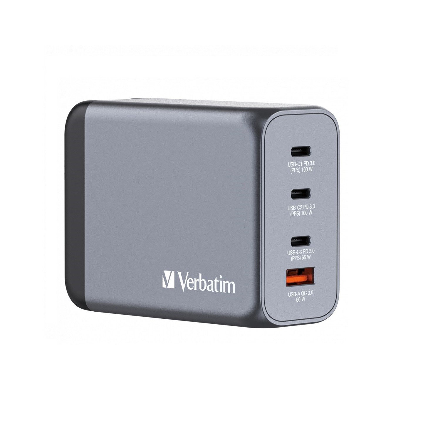 Verbatim GaN Charger 4 Port 200W USB A C - GNC-200 - (EU UK US) — Buy in Cyprus with Fast Delivery