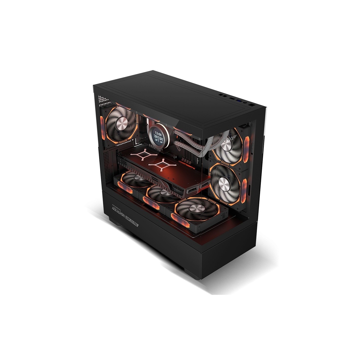 Armaggeddon Aquaron Duplex Pro mATX Dual-Chamber Case Black 420mm (Boxed) — Buy in Cyprus with Fast Delivery