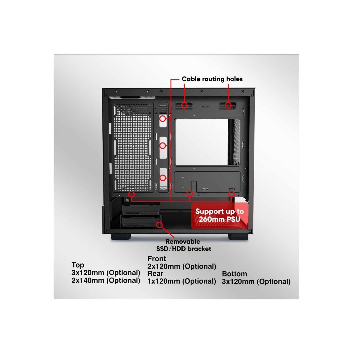 Armaggeddon Aquaron Duplex Pro mATX Dual-Chamber Case Black 420mm (Boxed) — Buy in Cyprus with Fast Delivery