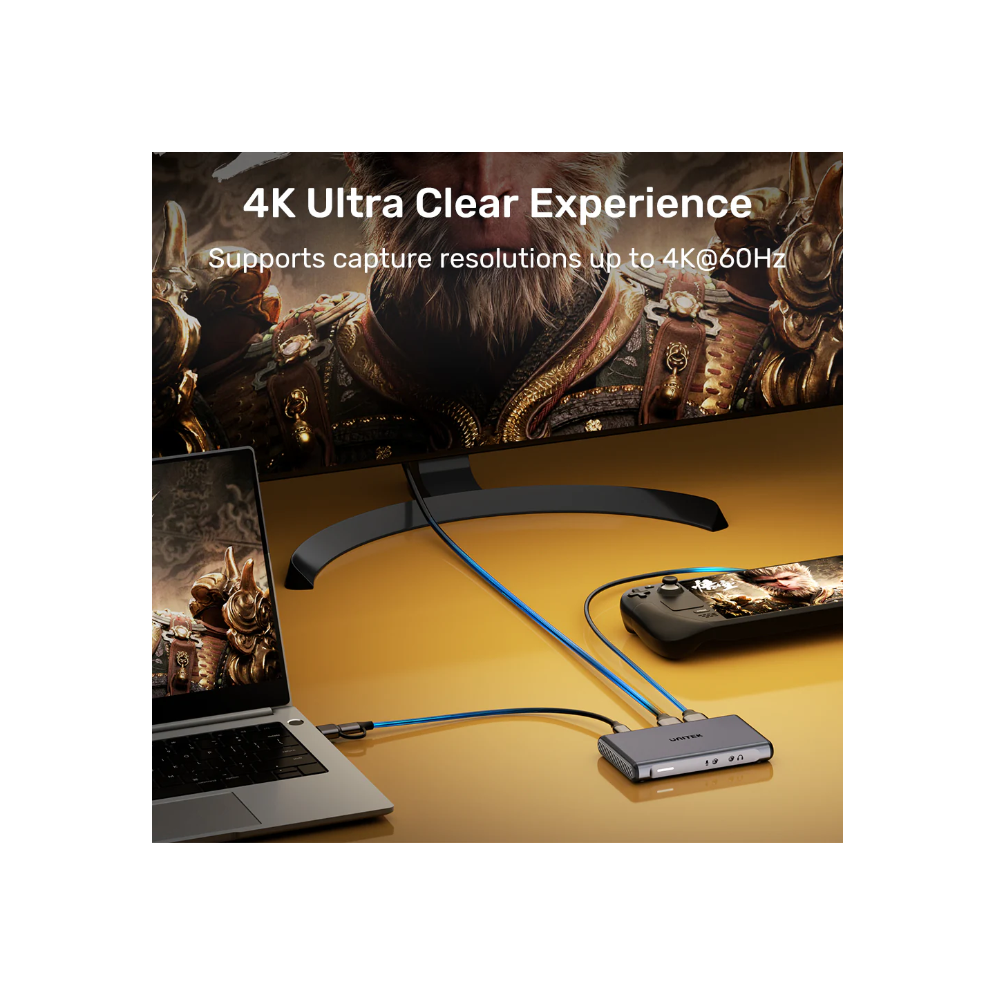 Unitek Capture Card - V1177A - 4K60Hz 3.5mm Audio & Dual HDMI Loop Out — Buy in Cyprus with Fast Delivery