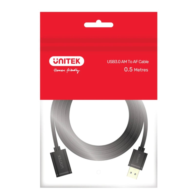 Buy Unitek UCE USB-A 3.0 Extension Cable 0.5m - Y-C456GBK - USB-A 3.0 Extension ... in Cyprus, Nicosia, Limassol, Larnaka, Pafos