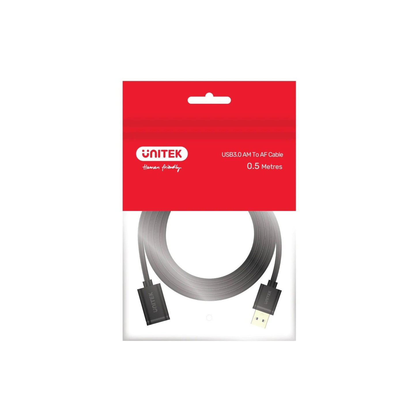 Unitek UCE USB-A 3.0 Extension Cable 0.5m - Y-C456GBK - USB-A 3.0 Extension Cable 0.5m — Buy in Cyprus with Fast Delivery