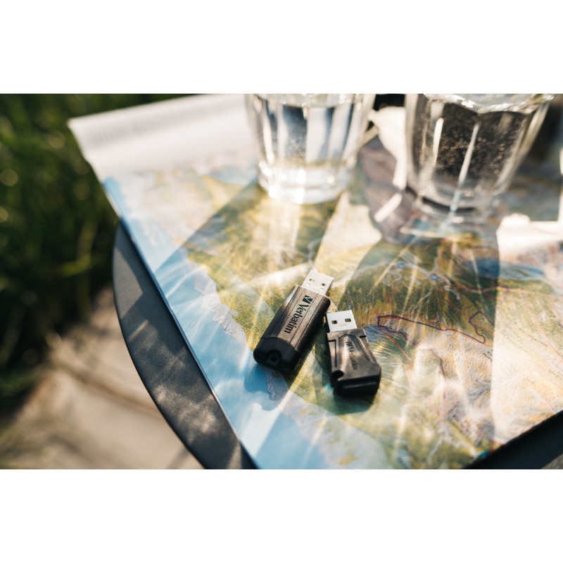 Buy Verbatim USB Drive - 3.2 Pinstripe 256GB Black in Cyprus, Nicosia, Limassol, Larnaka, Pafos