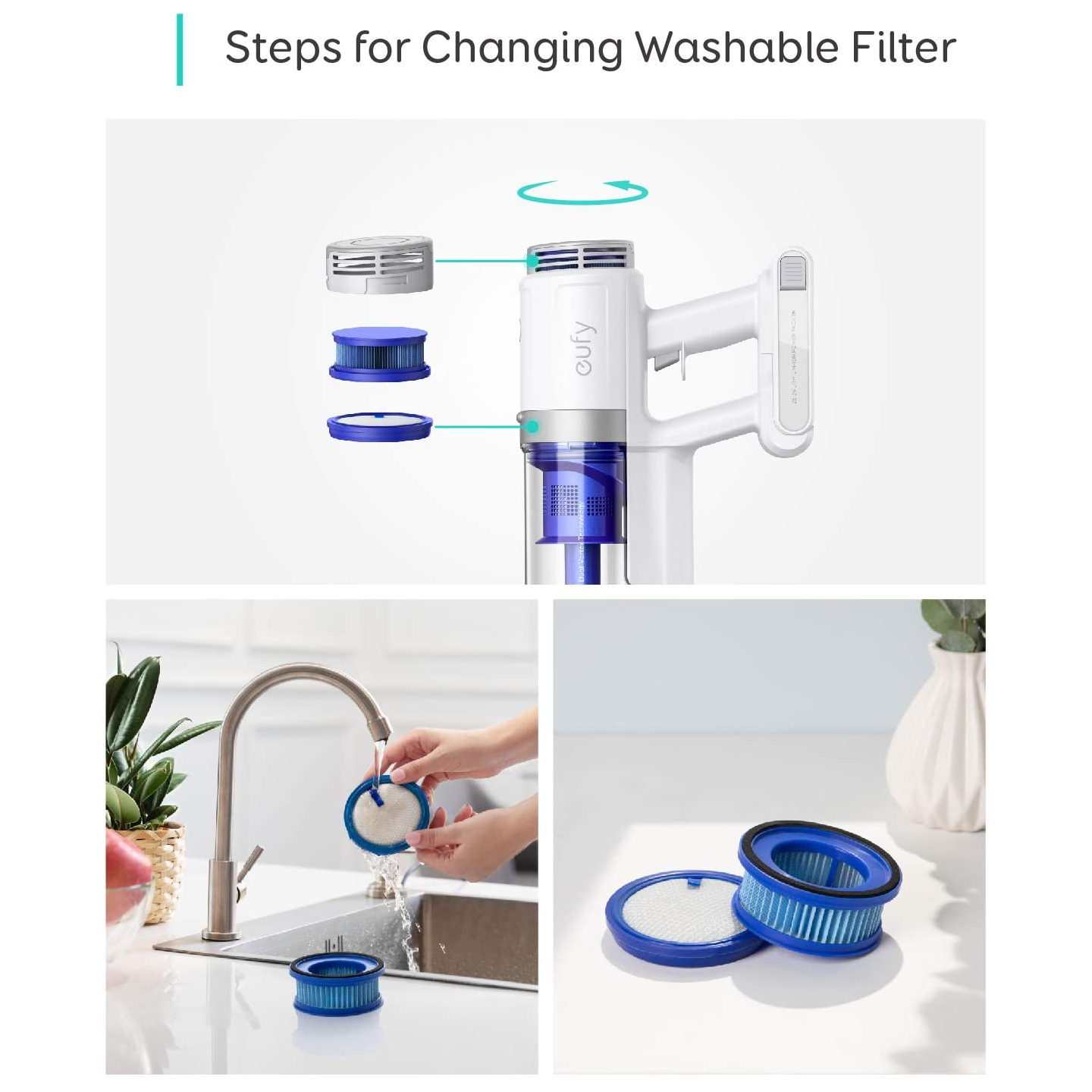 Anker Eufy Replacement Filter Kit - S11 - for HomeVac — Buy in Cyprus with Fast Delivery