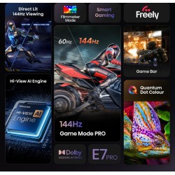 Buy Hisense TV - 55E7Q PRO - 55'' 4K Smart QLED TV 144 Hz in Cyprus, Nicosia, Limassol, Larnaka, Pafos