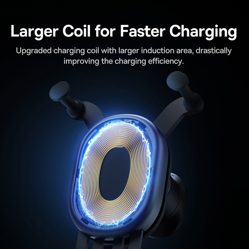 Buy Baseus 15W Wireless AirVent Car Charger & Mount - SUWX030001 - AirVent in Cyprus, Nicosia, Limassol, Larnaka, Pafos