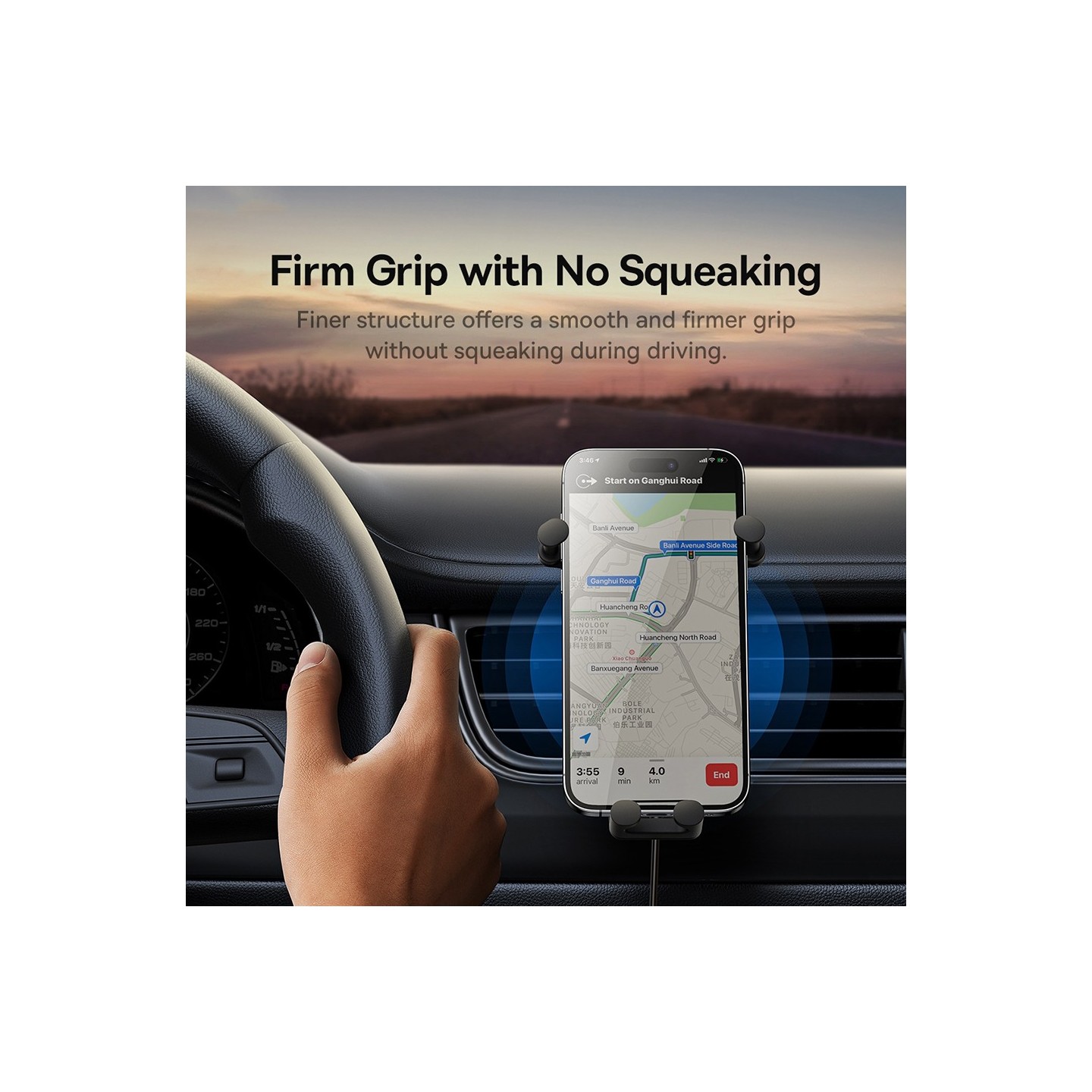 Baseus 15W Wireless AirVent Car Charger & Mount - SUWX030001 - AirVent — Buy in Cyprus with Fast Delivery