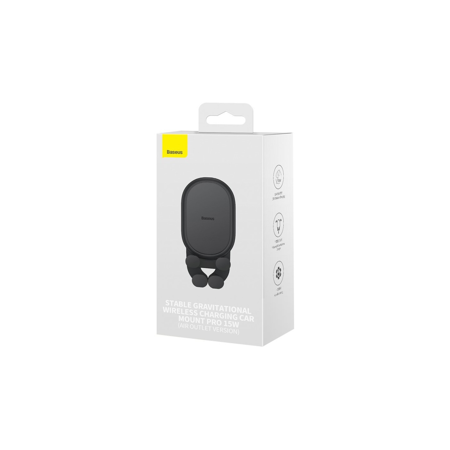 Baseus 15W Wireless AirVent Car Charger & Mount - SUWX030001 - AirVent — Buy in Cyprus with Fast Delivery