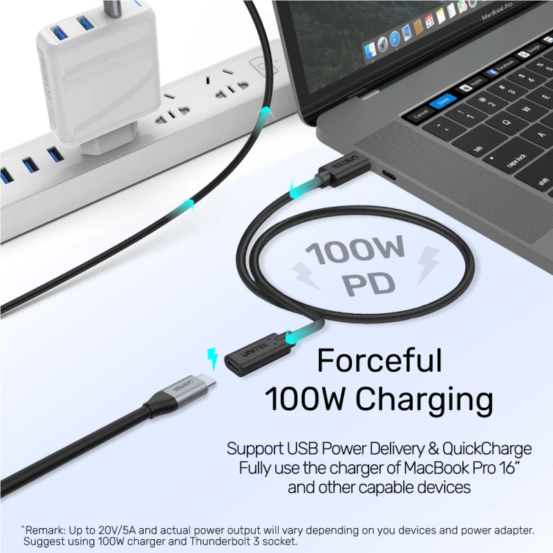 Buy Unitek USB-C Extension Cable - C14086BK - USB3.2 USB-C Male to USB-C Female ... in Cyprus, Nicosia, Limassol, Larnaka, Pafos