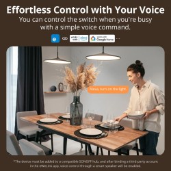 Sonoff Zigbee WiFi Smart Wall Mechanical Switch (No neutral) 1-Button White - M5 - No neutral, 1-Button White