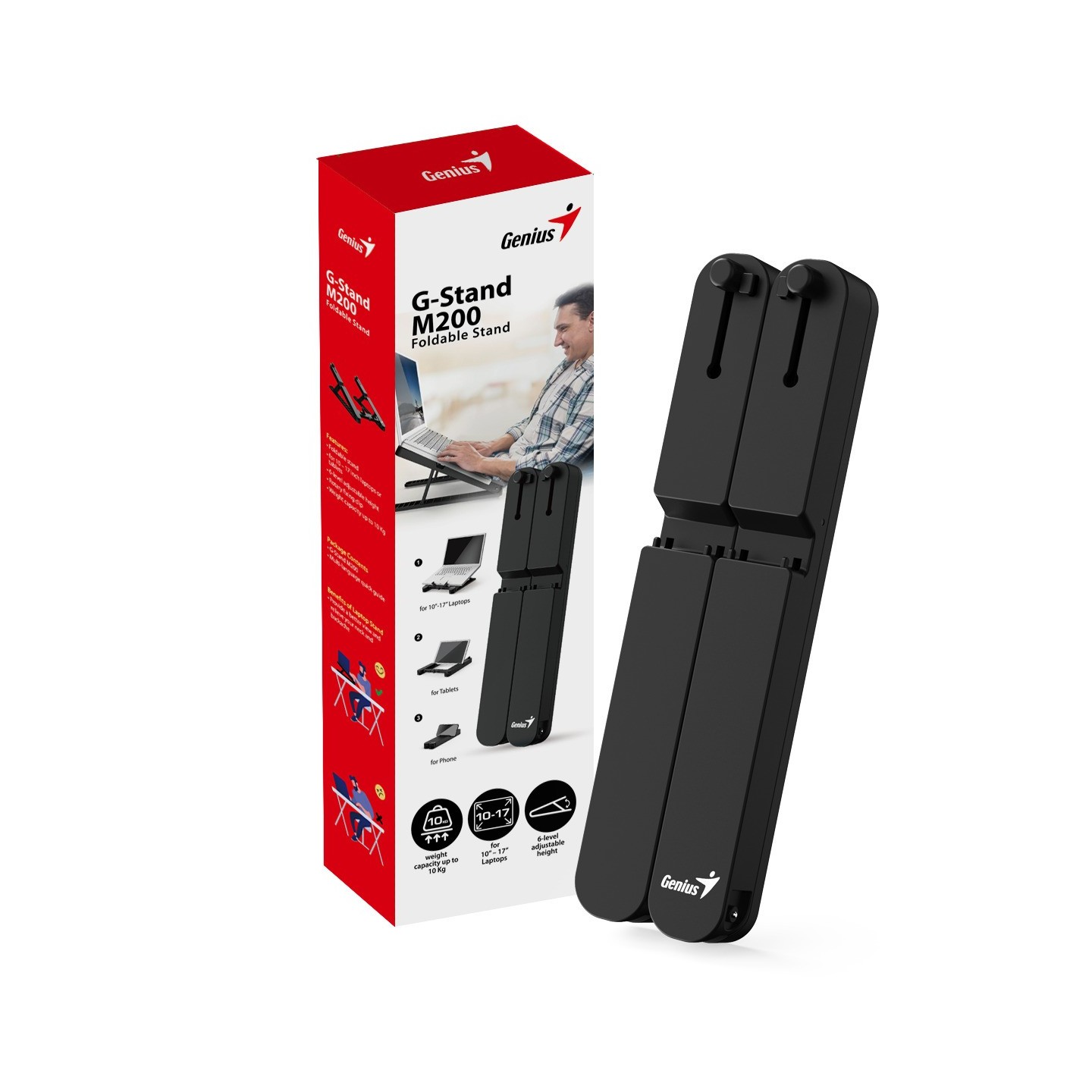 Genius Foldable Stand - M200 - Foldable Stand for Laptops & Tablets — Buy in Cyprus with Fast Delivery