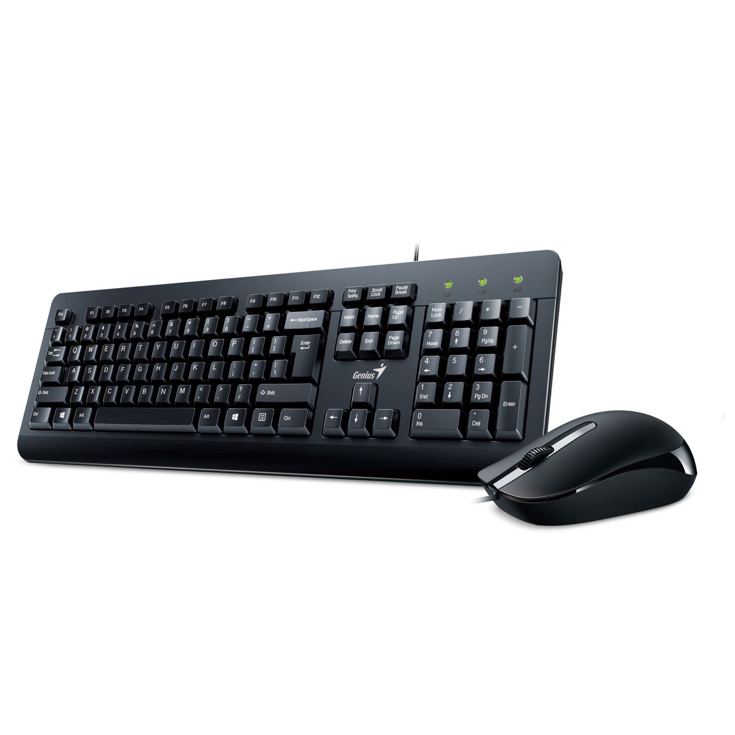 Genius KM-160 Wired USB Keyboard & Mouse Set UK Layout (Retail) — Buy in Cyprus with Fast Delivery