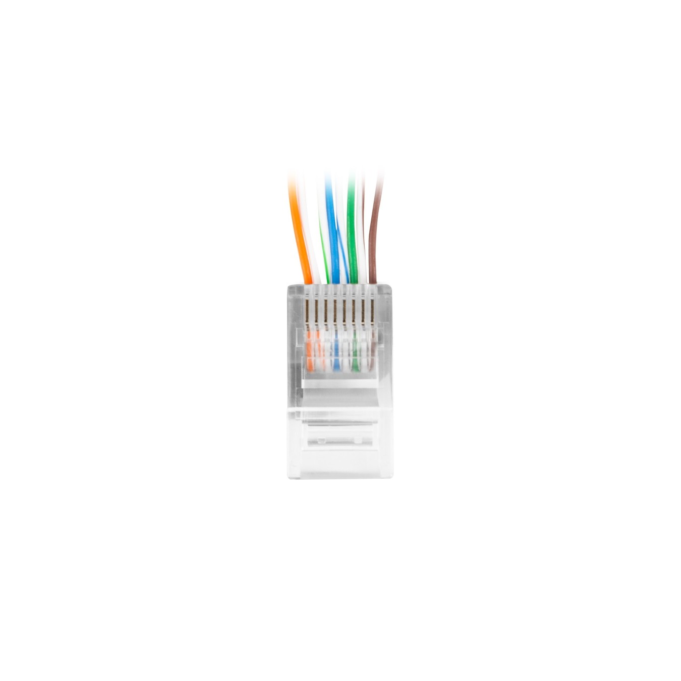 Lanberg CAT6 UTP Passthrough RJ45 Ethernet EZ Plugs (100PCS) - CAT6, UTP, Passthrough RJ45 Ethernet
