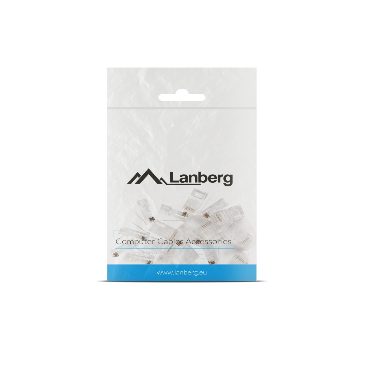 Lanberg CAT6 UTP Passthrough RJ45 Ethernet EZ Plugs (100PCS) - CAT6, UTP, Passthrough RJ45 Ethernet