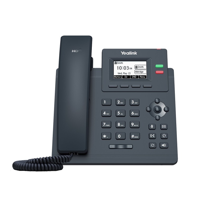 Buy Yealink IP Phone Desktop PoE - T31P - 2.3'' without Power Supply in Cyprus, Nicosia, Limassol, Larnaka, Pafos