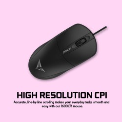 Alcatroz ASIC 2 Black Wired Optical Mouse 1600 CPI (Blister) — Buy in Cyprus with Fast Delivery