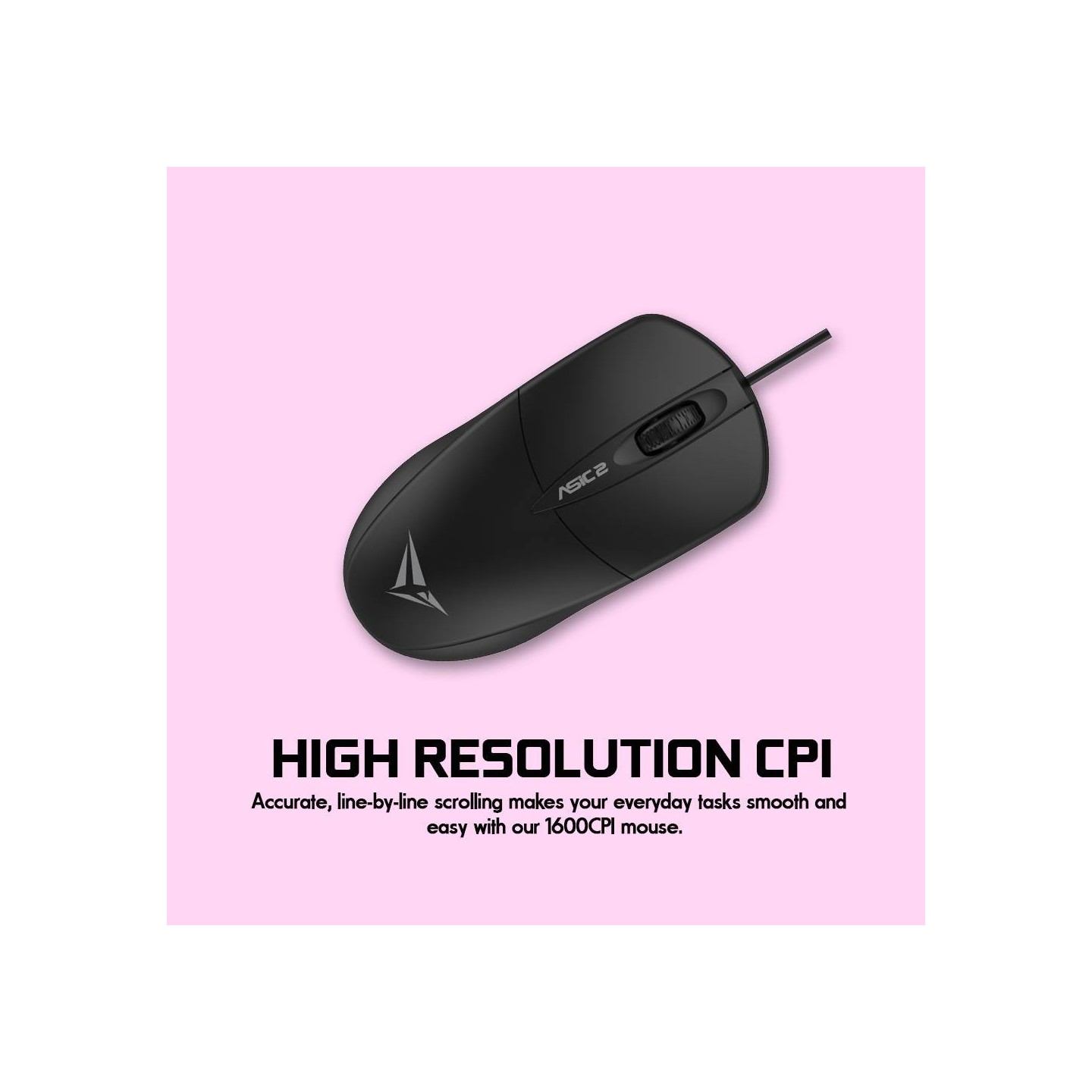 Alcatroz ASIC 2 Black Wired Optical Mouse 1600 CPI (Blister) — Buy in Cyprus with Fast Delivery