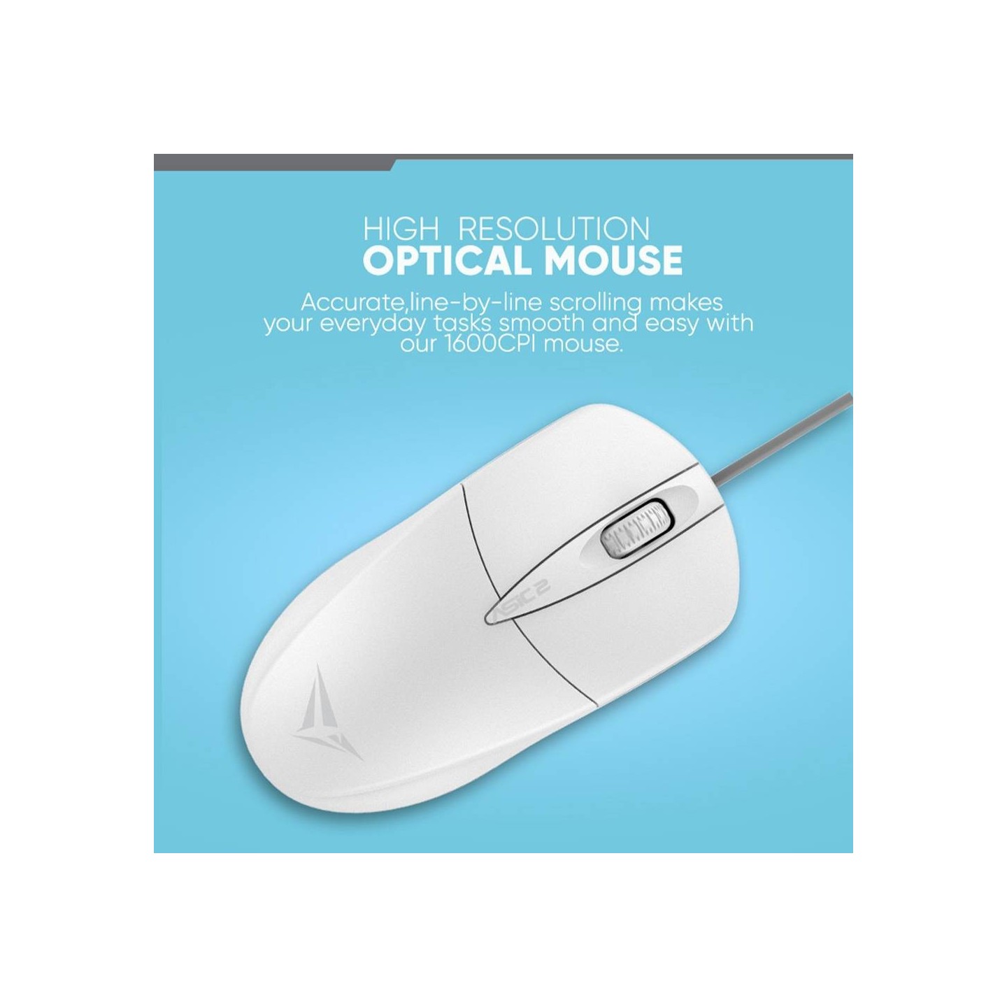 Alcatroz ASIC 2 Black Wired Optical Mouse 1600 CPI (Blister) — Buy in Cyprus with Fast Delivery