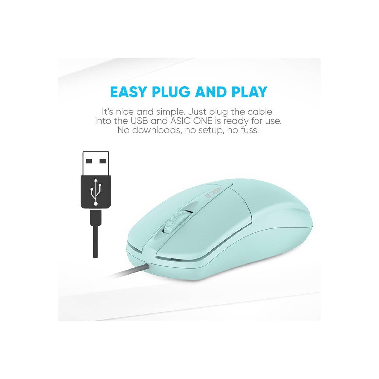Alcatroz ASIC 2 Black Wired Optical Mouse 1600 CPI (Blister) — Buy in Cyprus with Fast Delivery