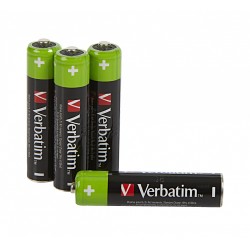 Buy Verbatim Rechargeable AAA Batteries 950mAh - (4pcs) in Cyprus, Nicosia, Limassol, Larnaka, Pafos