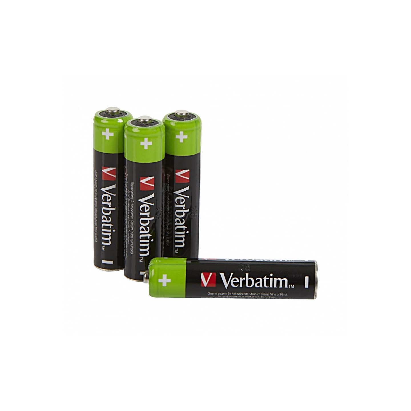 Verbatim Rechargeable AAA Batteries 950mAh - (4pcs) — Buy in Cyprus with Fast Delivery