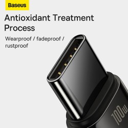Baseus Tungsten Gold USB-C to USB-A 100W 2m Cable Black (Boxed) — Buy in Cyprus with Fast Delivery