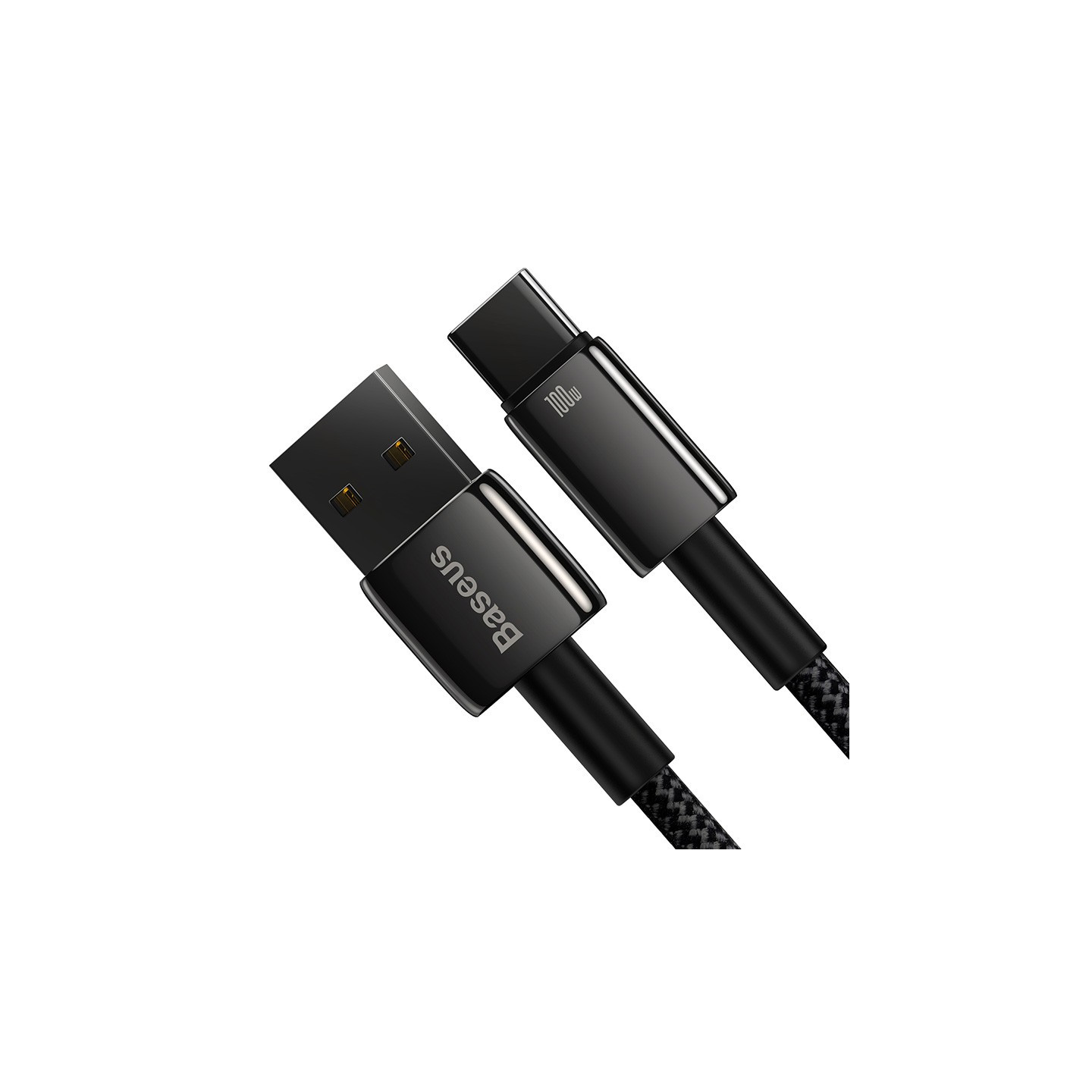 Baseus Tungsten Gold USB-C to USB-A 100W 2m Cable Black (Boxed) — Buy in Cyprus with Fast Delivery