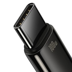 Baseus Tungsten Gold USB-C to USB-A 100W 2m Cable Black (Boxed) — Buy in Cyprus with Fast Delivery
