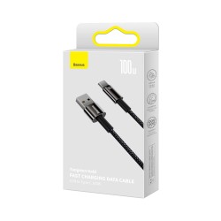 Baseus Tungsten Gold USB-C to USB-A 100W 2m Cable Black (Boxed) — Buy in Cyprus with Fast Delivery