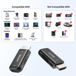 Buy Unitek USB-C Female to HDMI Male Adaptor - V1187A - 4K in Cyprus, Nicosia, Limassol, Larnaka, Pafos