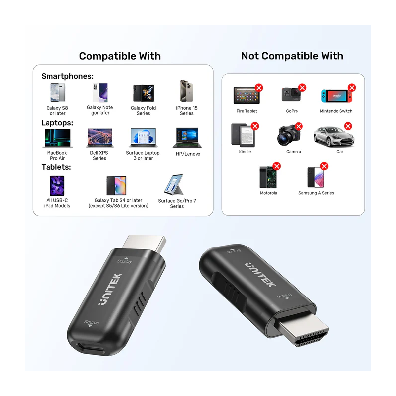 Buy Unitek USB-C Female to HDMI Male Adaptor - V1187A - 4K in Cyprus, Nicosia, Limassol, Larnaka, Pafos