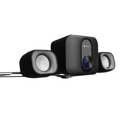 Buy Natec PC Speakers - PUG - 2.1 USB Powered 3.5mm 11W RMS Black in Cyprus, Nicosia, Limassol, Larnaka, Pafos