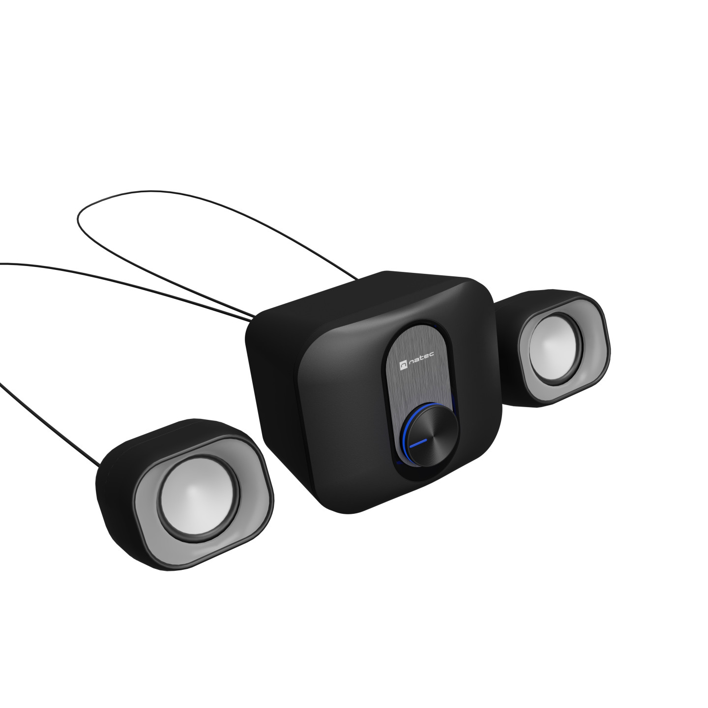 Natec PC Speakers - PUG - 2.1 USB Powered 3.5mm 11W RMS Black — Buy in Cyprus with Fast Delivery