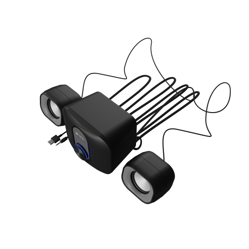 Buy Natec PC Speakers - PUG - 2.1 USB Powered 3.5mm 11W RMS Black in Cyprus, Nicosia, Limassol, Larnaka, Pafos