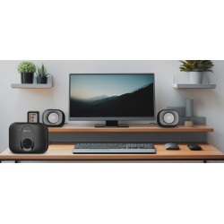 Buy Natec PC Speakers - PUG - 2.1 USB Powered 3.5mm 11W RMS Black in Cyprus, Nicosia, Limassol, Larnaka, Pafos