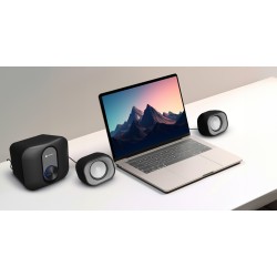 Buy Natec PC Speakers - PUG - 2.1 USB Powered 3.5mm 11W RMS Black in Cyprus, Nicosia, Limassol, Larnaka, Pafos