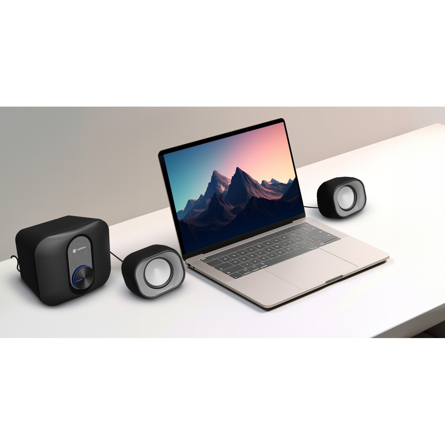 Natec PC Speakers - PUG - 2.1 USB Powered 3.5mm 11W RMS Black — Buy in Cyprus with Fast Delivery