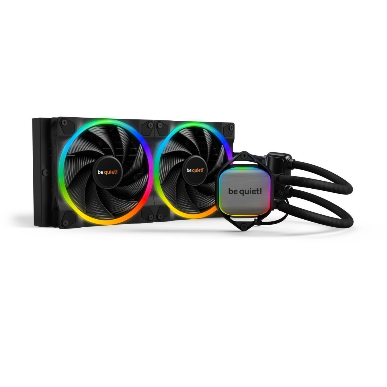 be quiet! Pure Loop 2 FX 280mm AIO Liquid CPU Cooler - BW014 - Black, 2x140mm ARGB Fans, PWM