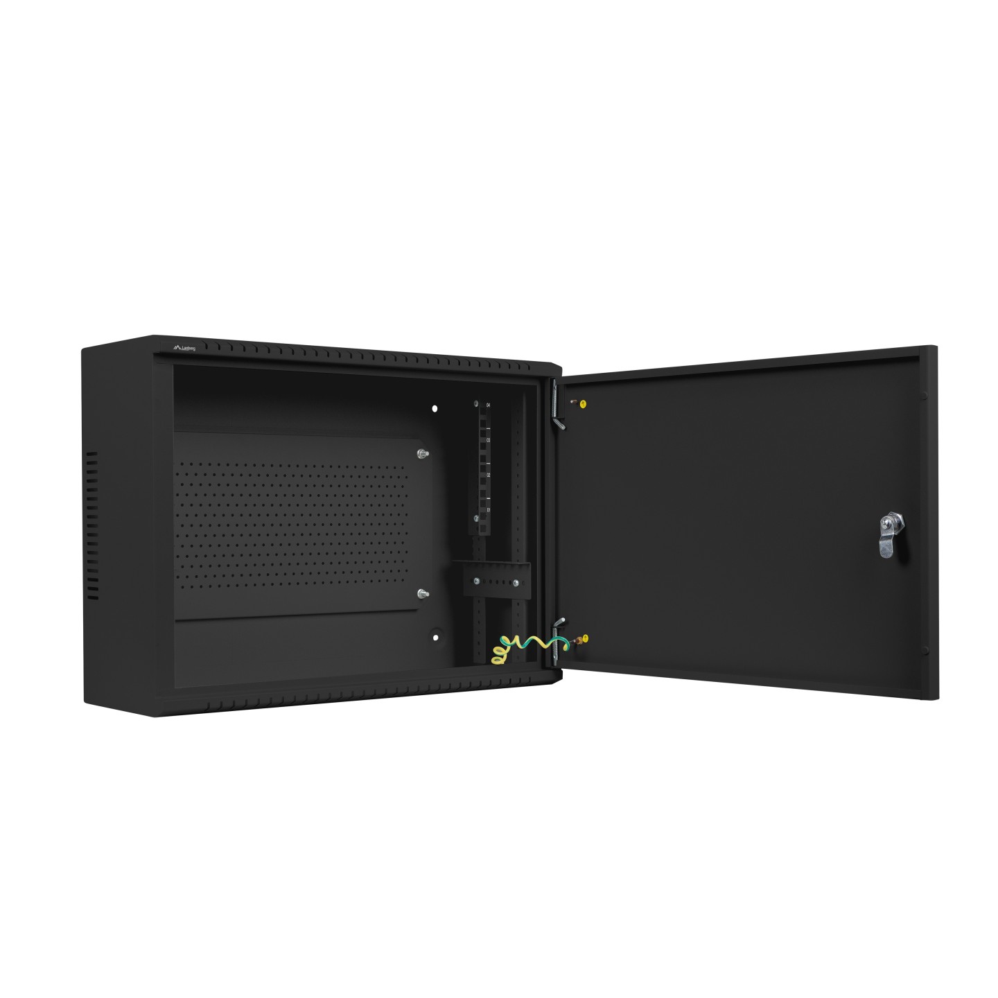 Lanberg 19'' Low Profile Wall Rack - 4U+3U Assembled Black — Buy in Cyprus with Fast Delivery
