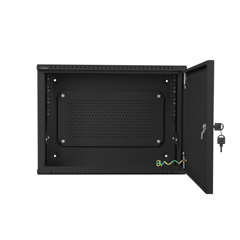 Buy Lanberg 19'' Low Profile Wall Rack - 4U+3U Assembled Black in Cyprus, Nicosia, Limassol, Larnaka, Pafos