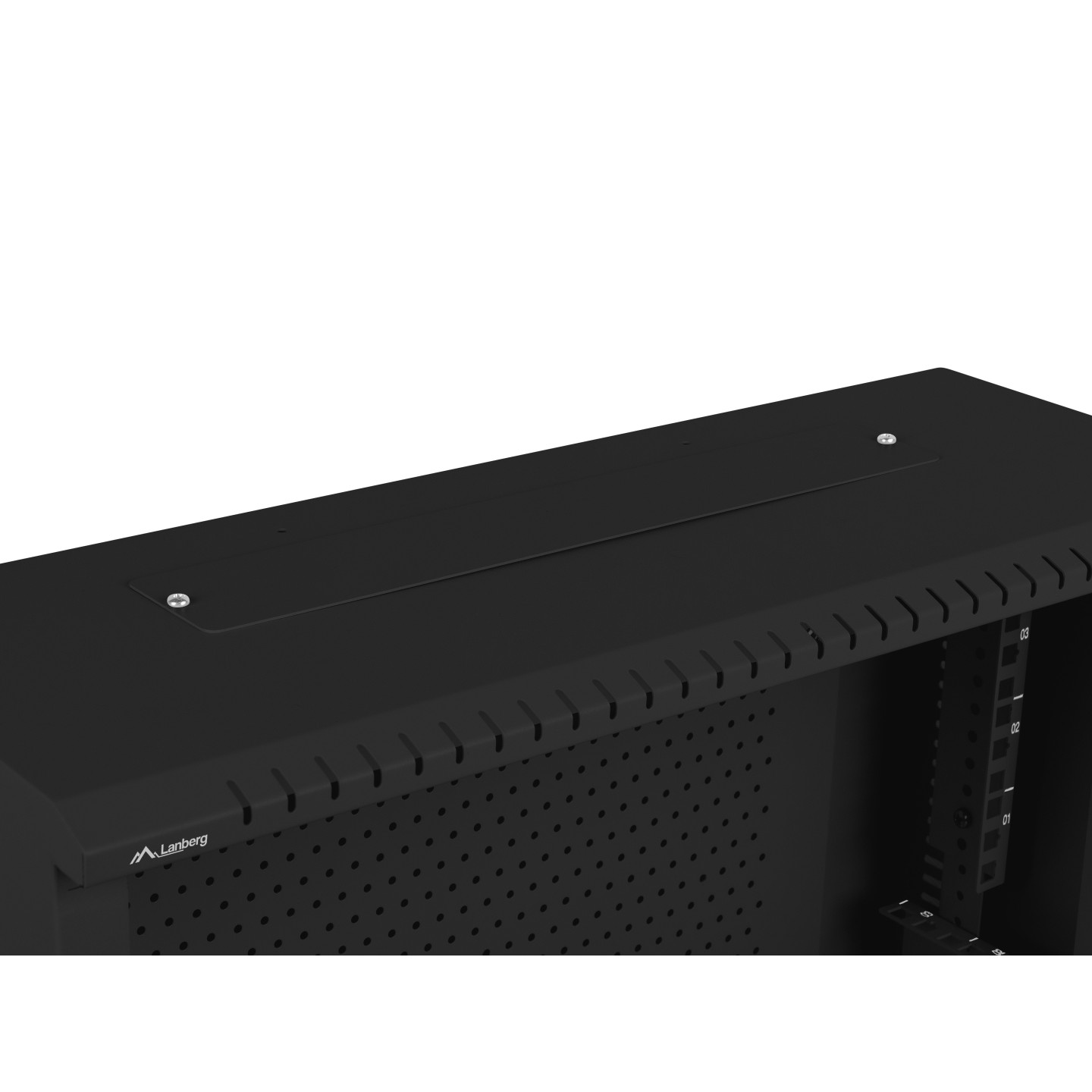 Lanberg 19'' Low Profile Wall Rack - 4U+3U Assembled Black — Buy in Cyprus with Fast Delivery