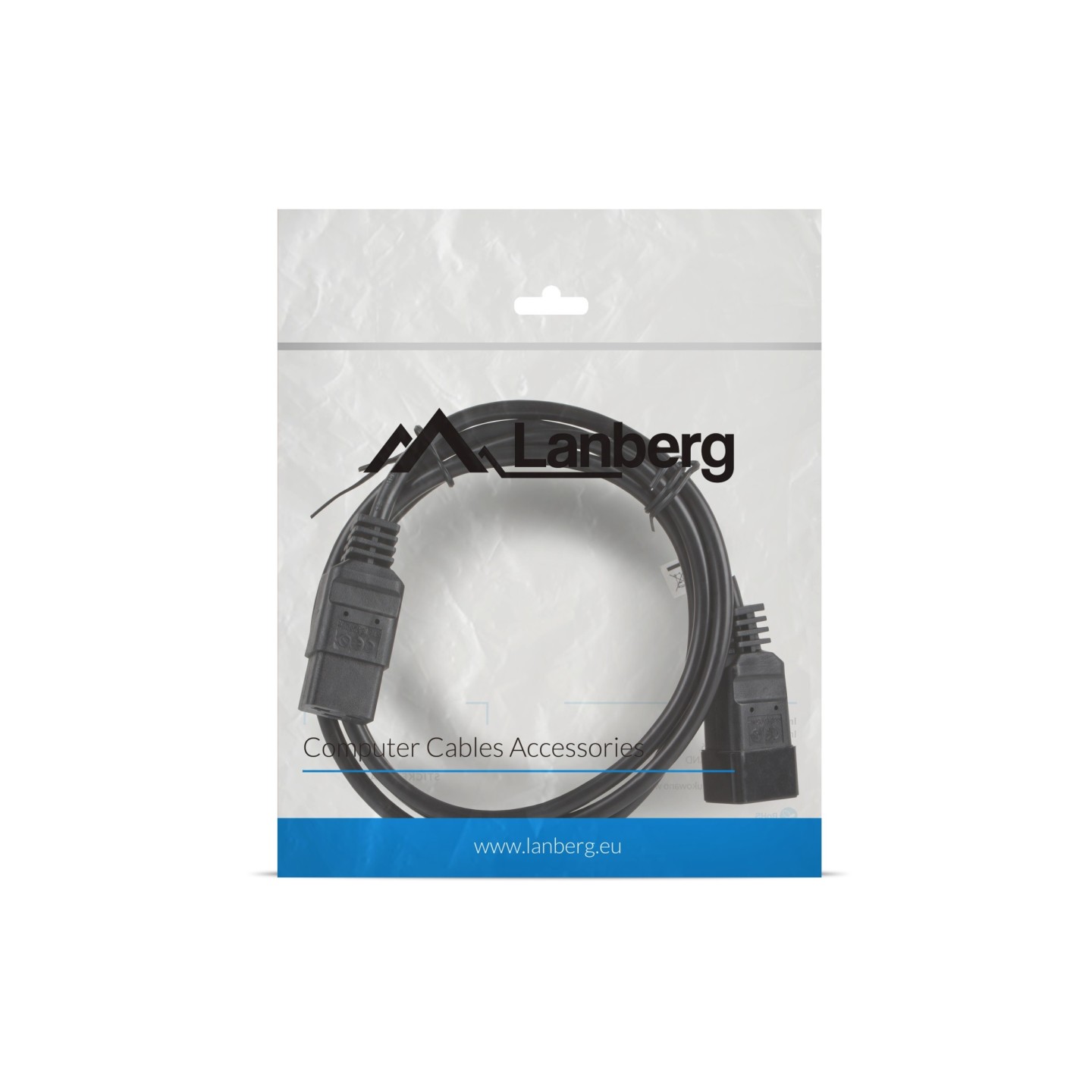 Lanberg IEC C19 to C20 Heavy Duty Cable - VDE 1.8m — Buy in Cyprus with Fast Delivery