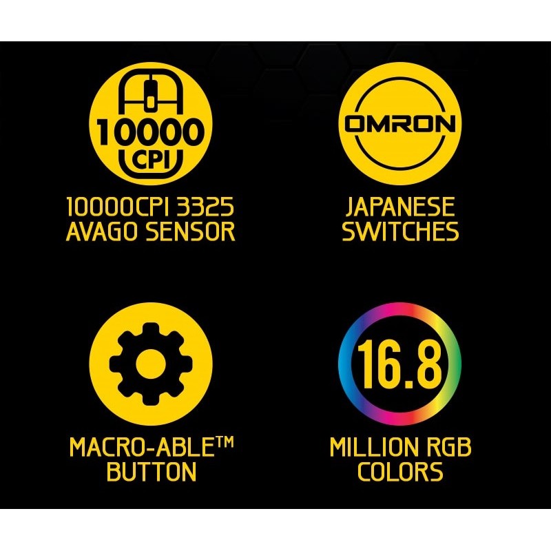 Buy Armaggeddon Pro-Gaming Mouse - Falcon 3 - Pro-Gaming Mouse 10000CPI Macroabl... in Cyprus, Nicosia, Limassol, Larnaka, Pafos