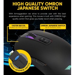 Armaggeddon Falcon 3 Pro-Gaming Mouse 10000 CPI Macroable RGB (Boxed) — Buy in Cyprus with Fast Delivery